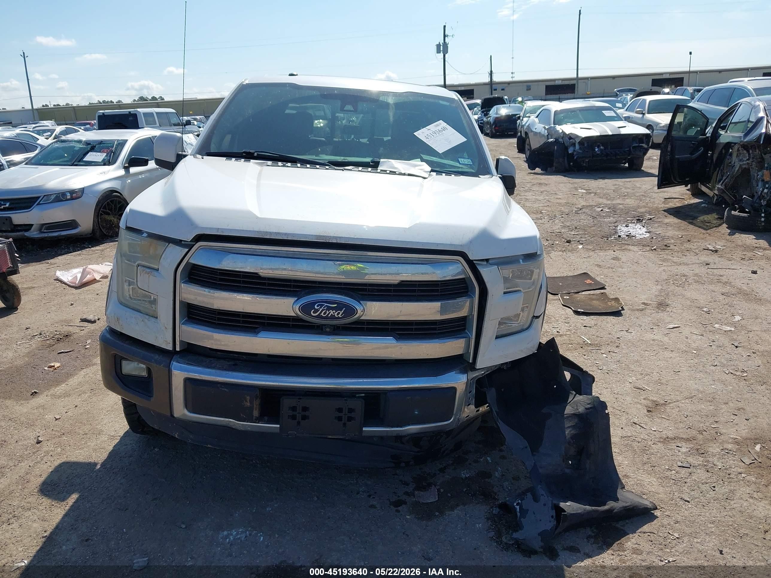 2015 Ford F-150 King Ranch White vin: 1FTEW1CG2FFD08151