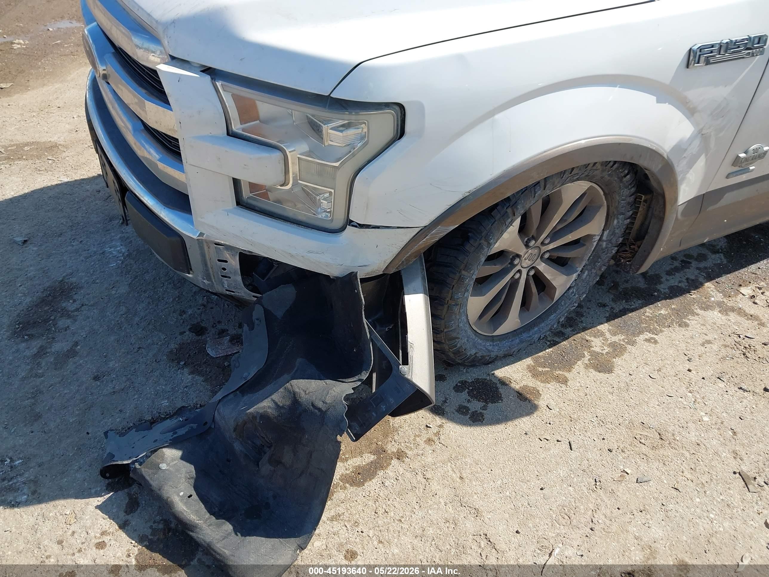 2015 Ford F-150 King Ranch White vin: 1FTEW1CG2FFD08151