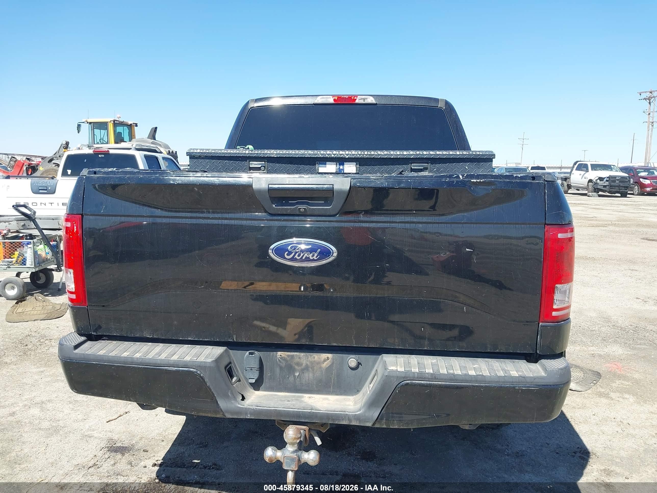 2015 Ford F150 Supercrew Black vin: 1FTEW1CG2FKD65537
