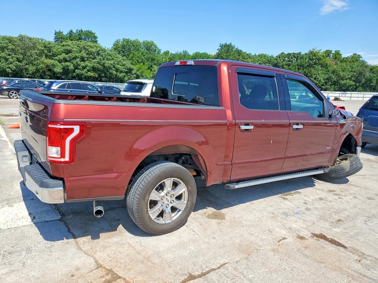 2015 Ford F150 Supercrew Maroon vin: 1FTEW1CG2FKE27325