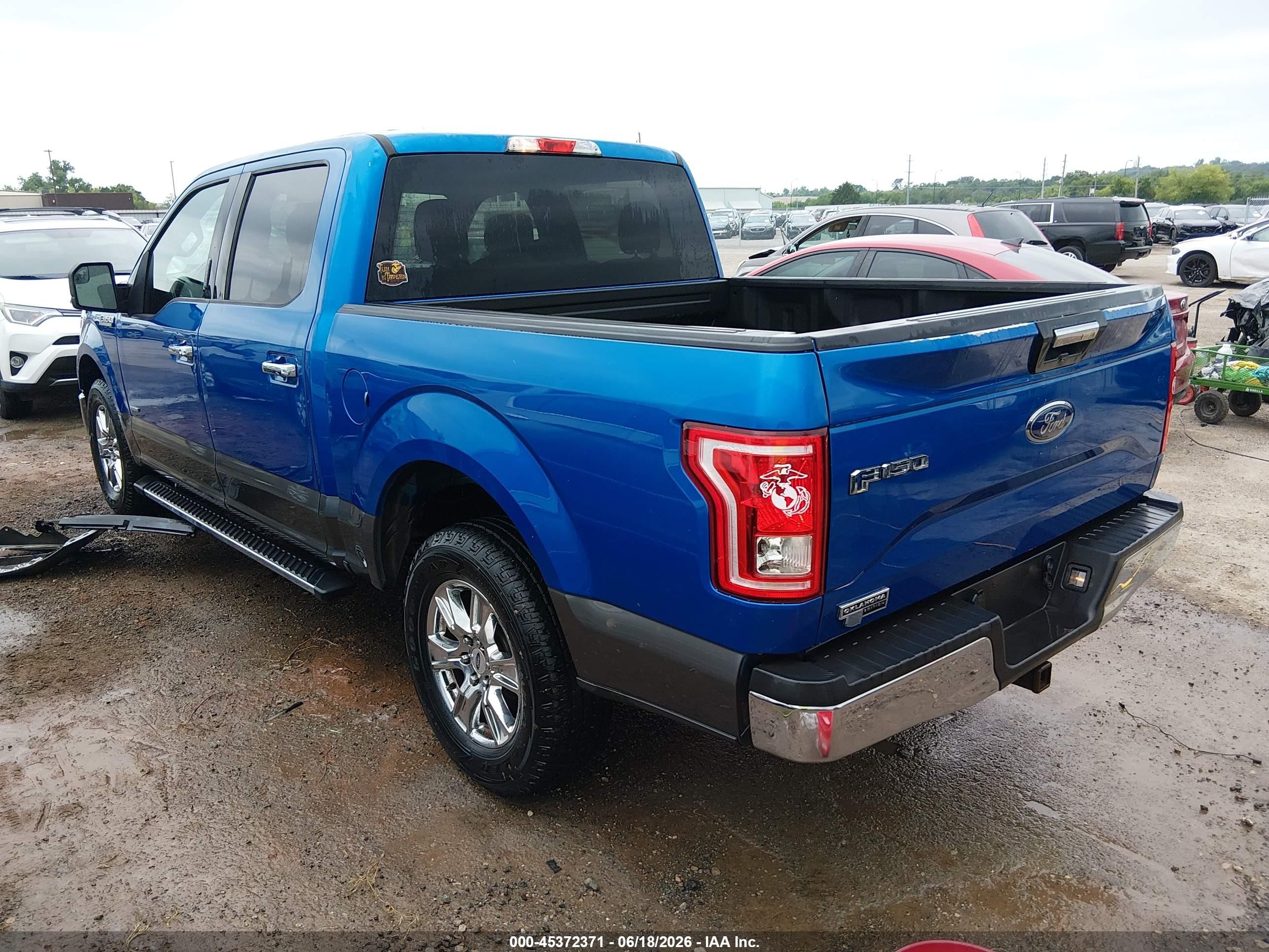 2015 Ford F-150 King Ranch/lariat/platinum/xl/xlt Blue vin: 1FTEW1CG3FKD78779