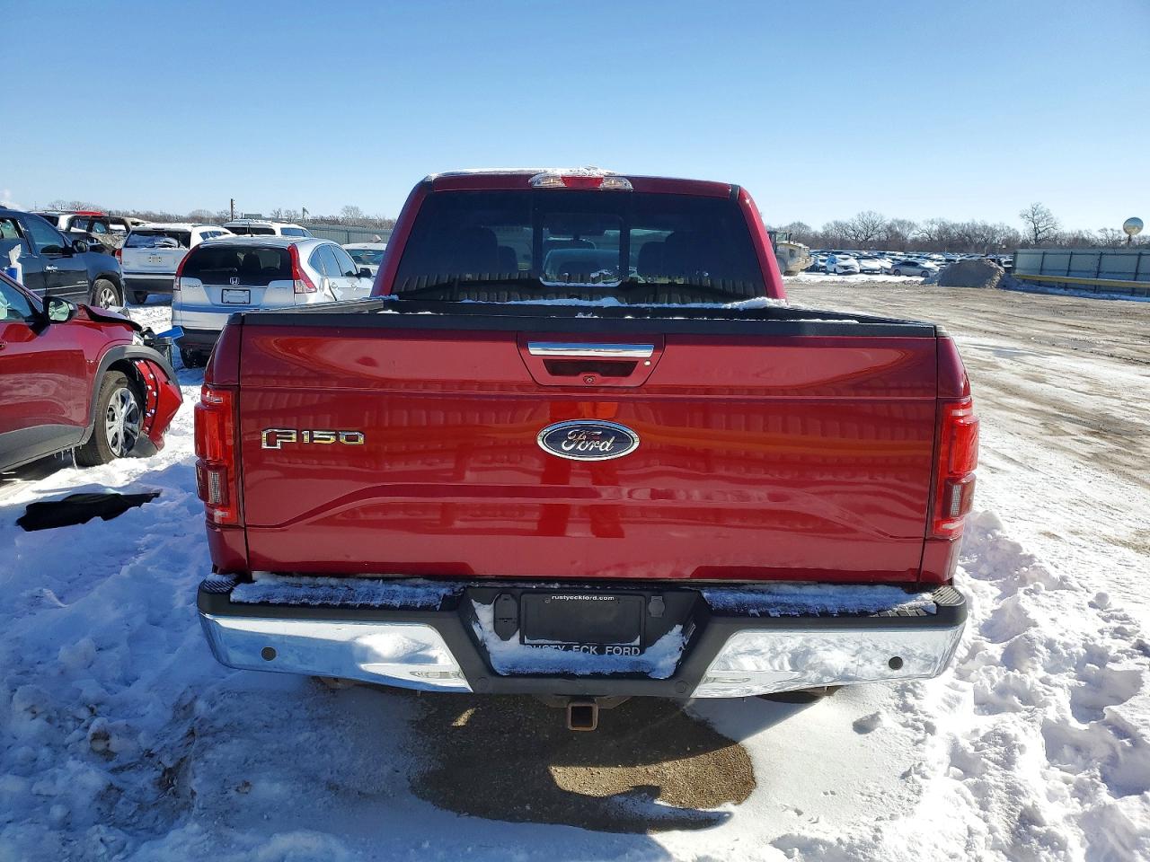 2015 Ford F150 Supercrew Red vin: 1FTEW1CG3FKE15877