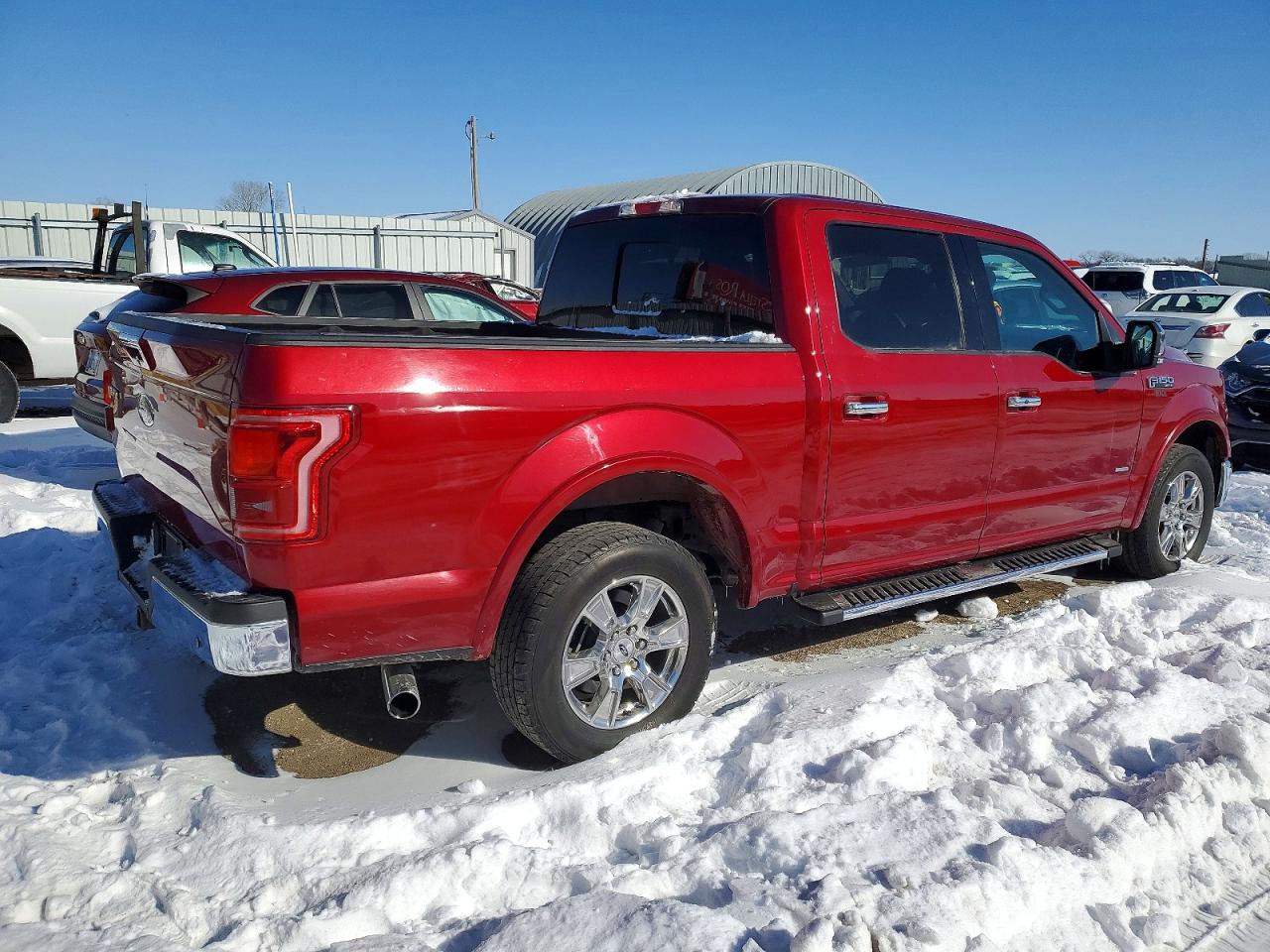 2015 Ford F150 Supercrew Red vin: 1FTEW1CG3FKE15877