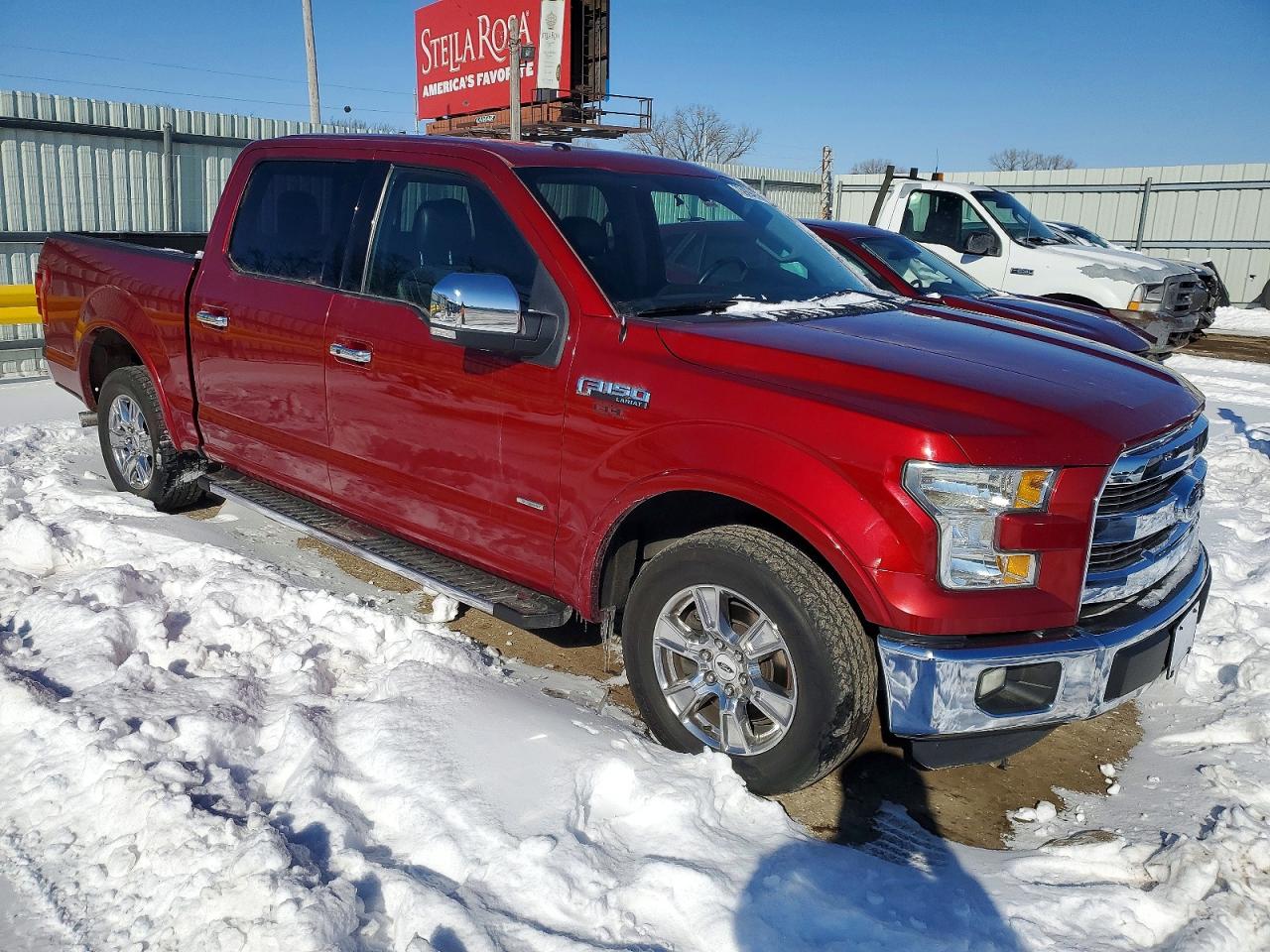2015 Ford F150 Supercrew Red vin: 1FTEW1CG3FKE15877