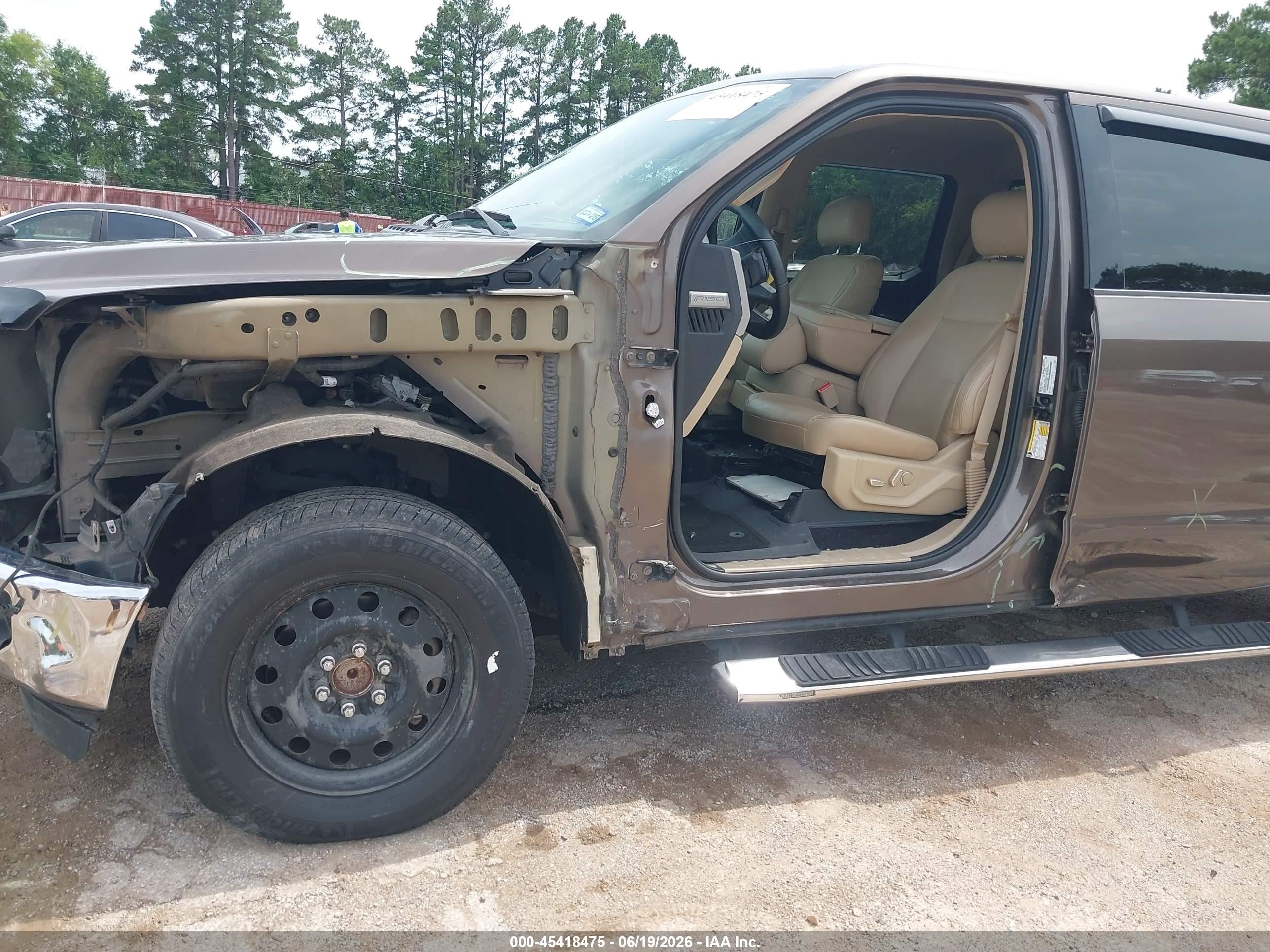 2015 Ford F-150 Lariat Brown vin: 1FTEW1CG3FKE37488