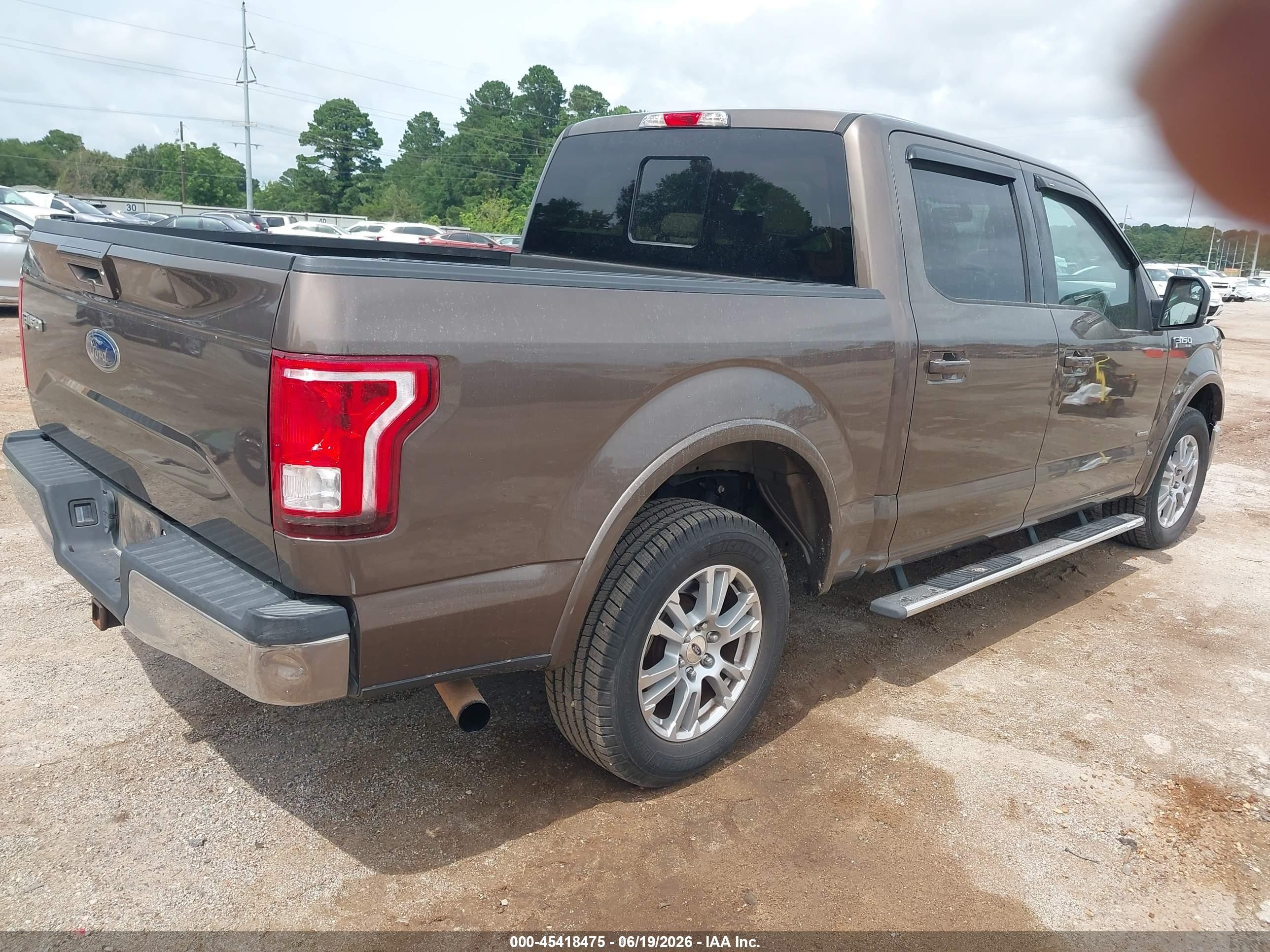2015 Ford F-150 Lariat Brown vin: 1FTEW1CG3FKE37488