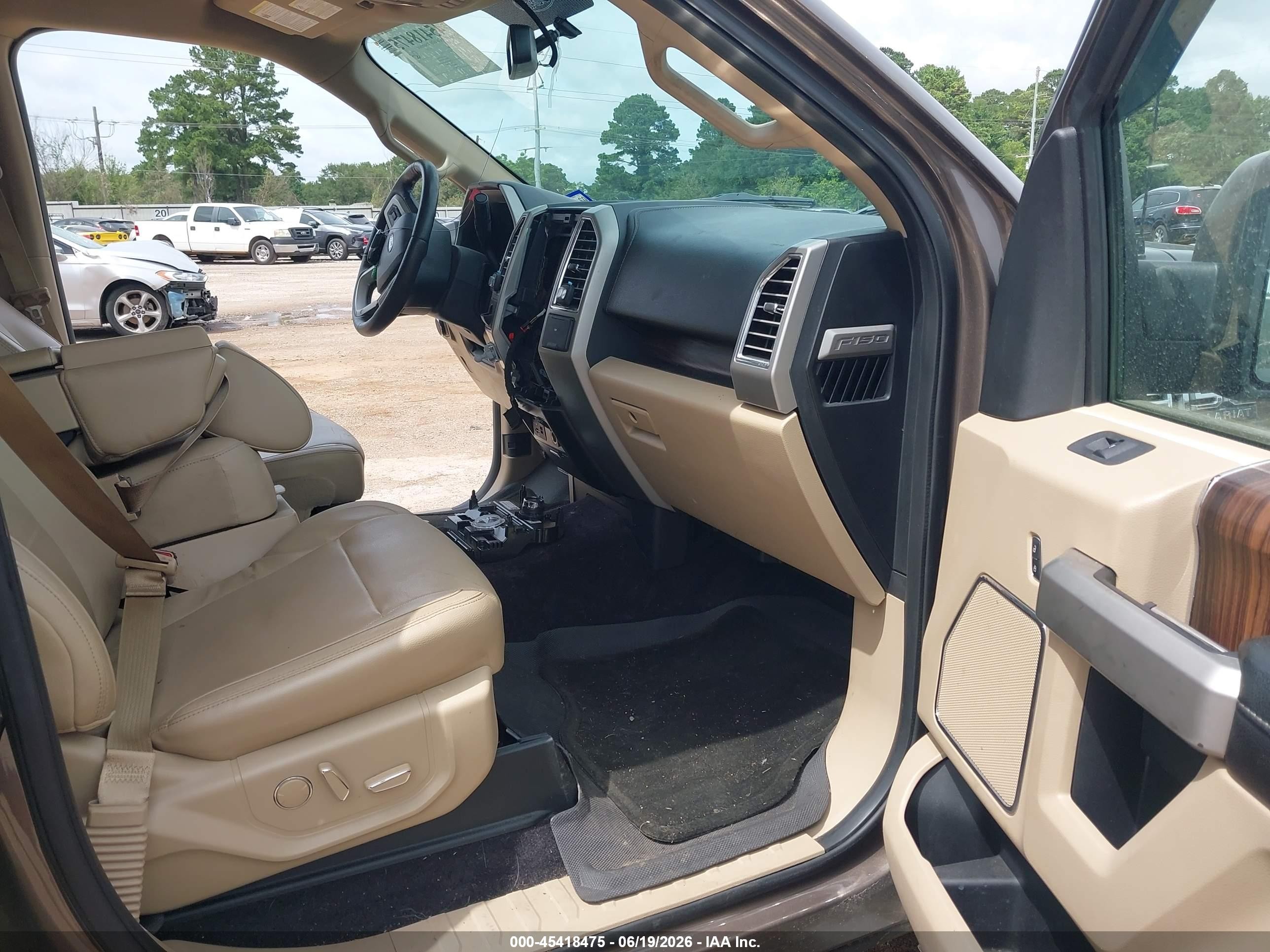2015 Ford F-150 Lariat Brown vin: 1FTEW1CG3FKE37488