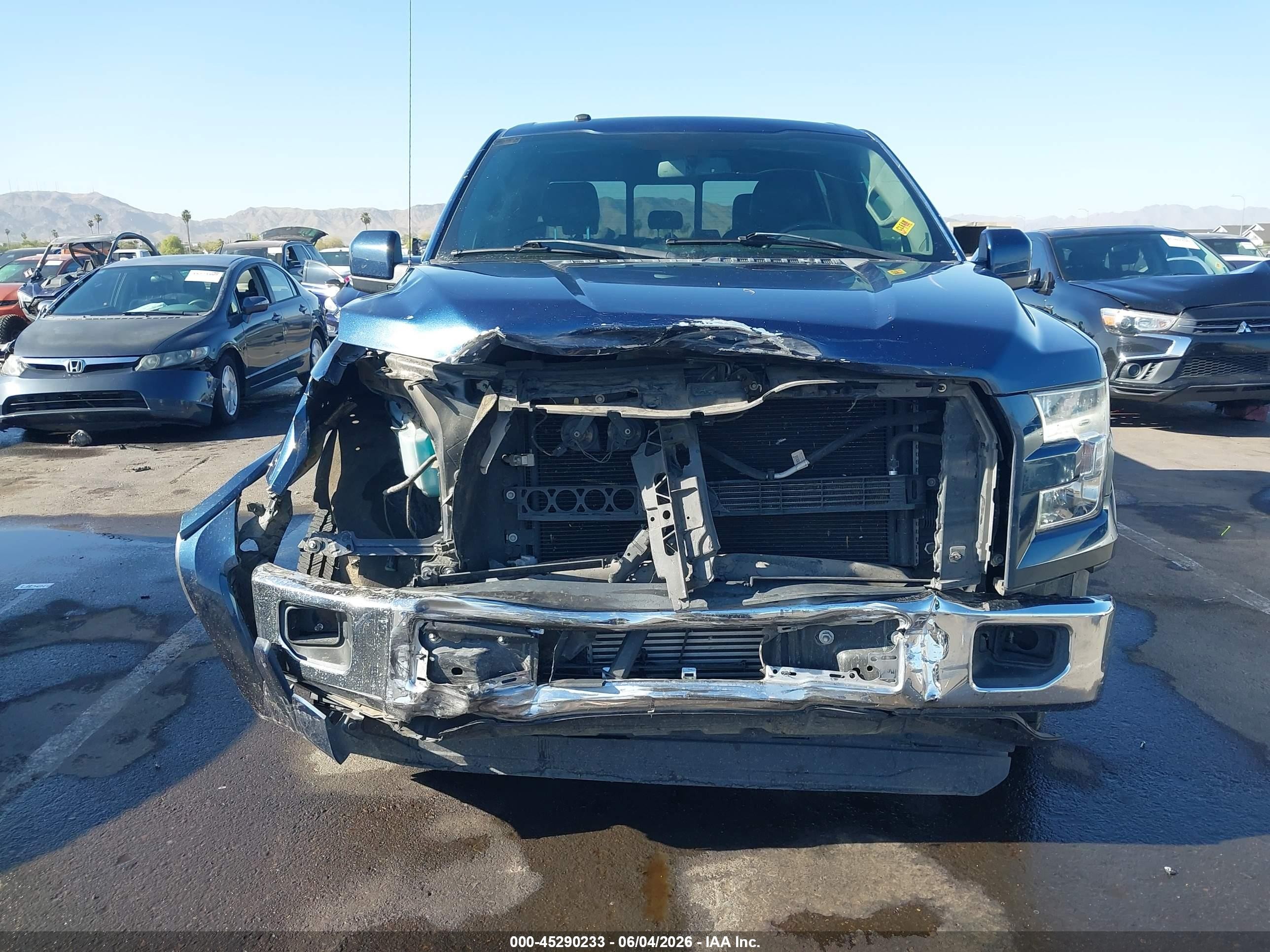 2016 Ford F-150 Lariat Синий vin: 1FTEW1CG3GKF71256
