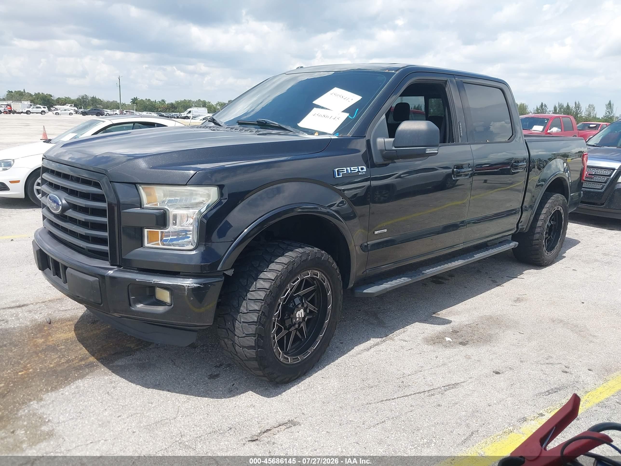 2015 Ford F-150 Xlt Black vin: 1FTEW1CG5FFC26916