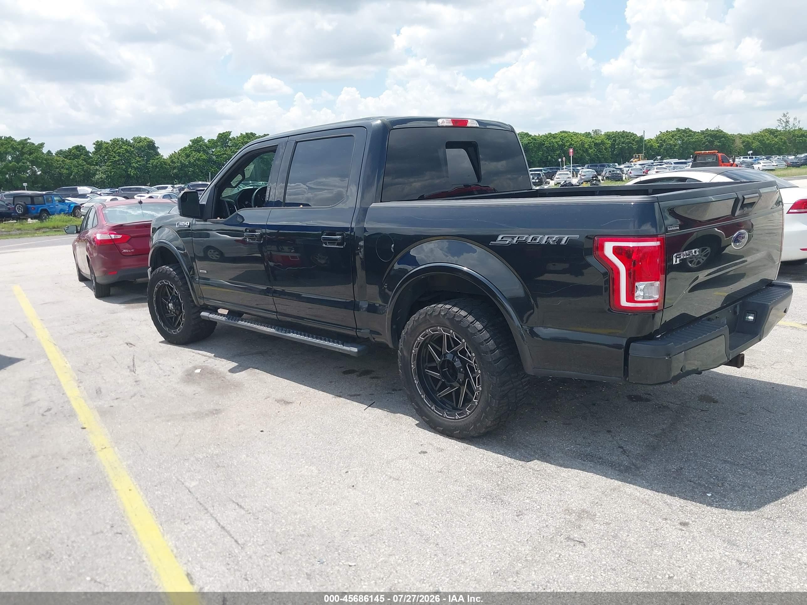 2015 Ford F-150 Xlt Black vin: 1FTEW1CG5FFC26916