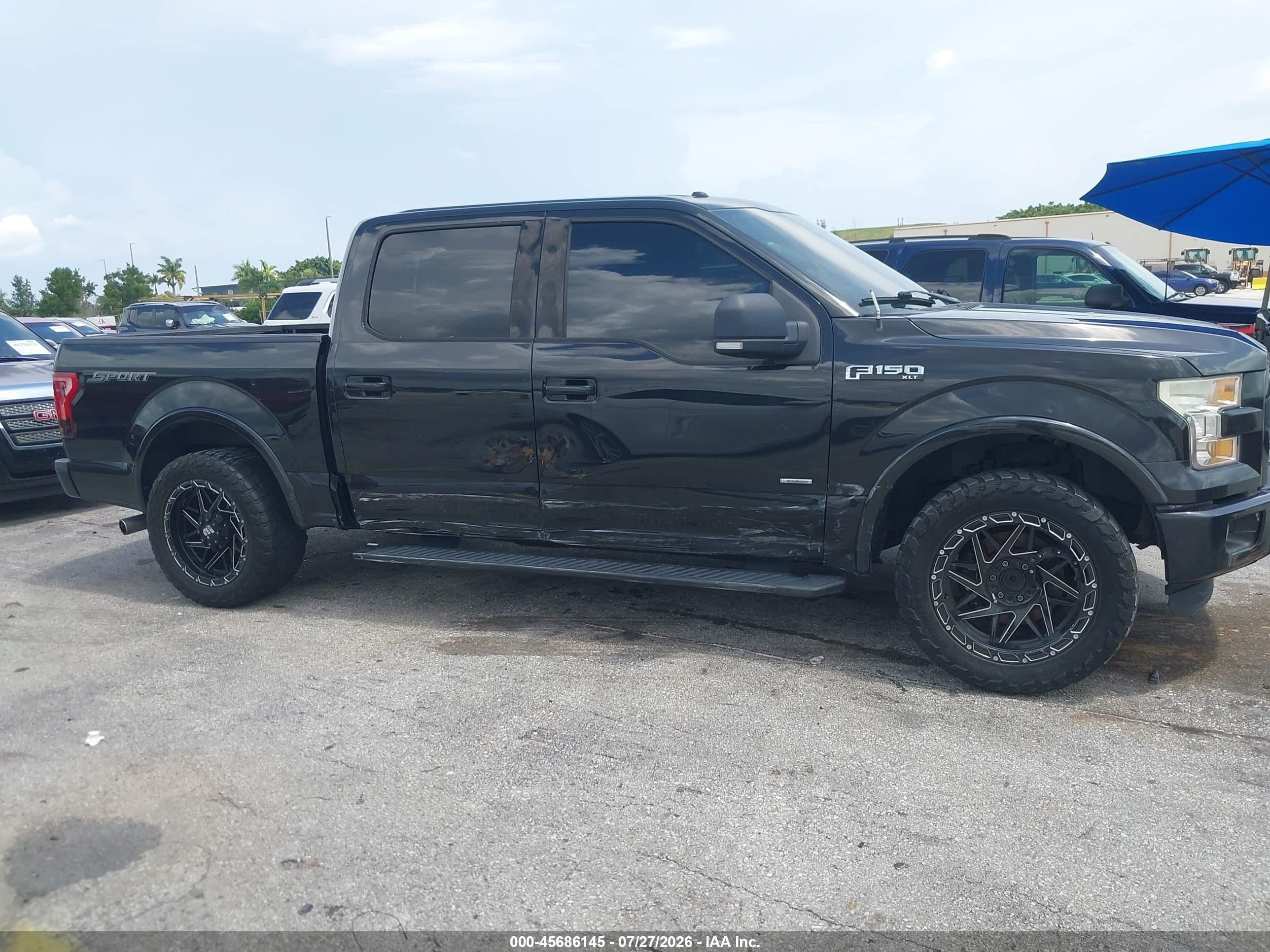 2015 Ford F-150 Xlt Black vin: 1FTEW1CG5FFC26916
