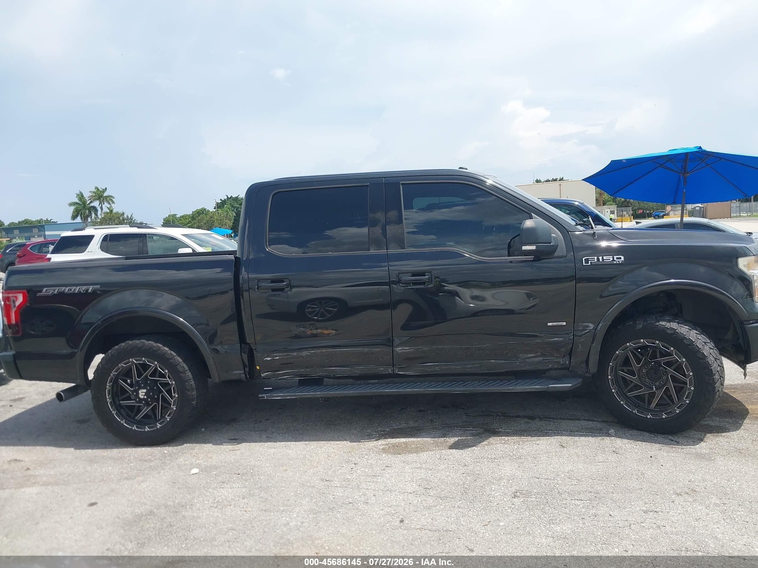 2015 Ford F-150 Xlt Black vin: 1FTEW1CG5FFC26916