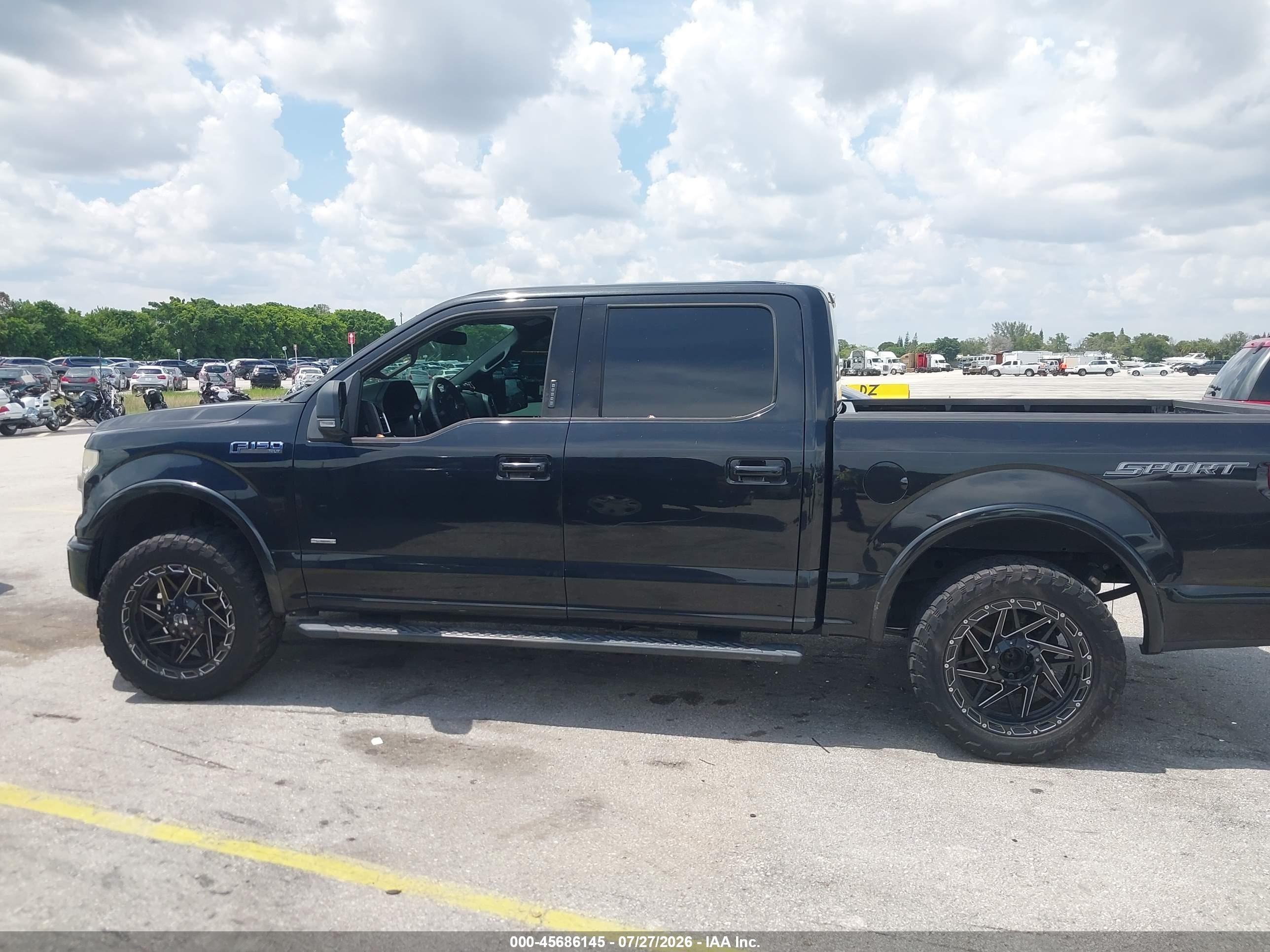 2015 Ford F-150 Xlt Black vin: 1FTEW1CG5FFC26916