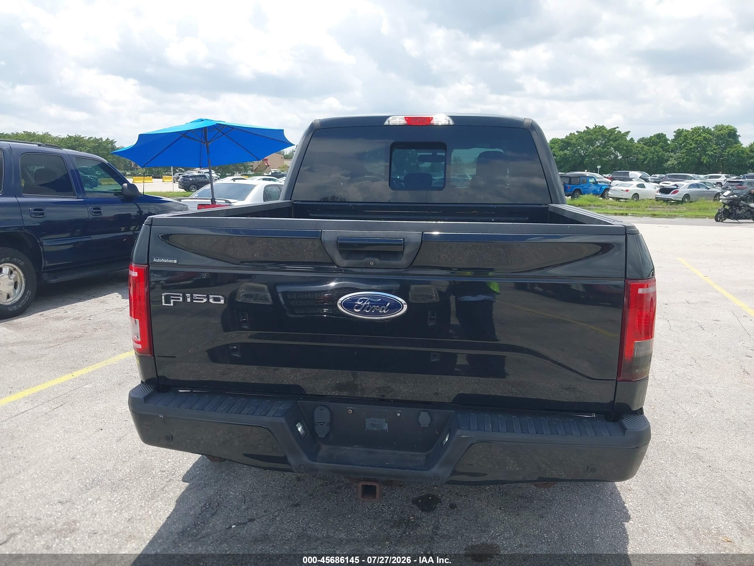 2015 Ford F-150 Xlt Black vin: 1FTEW1CG5FFC26916