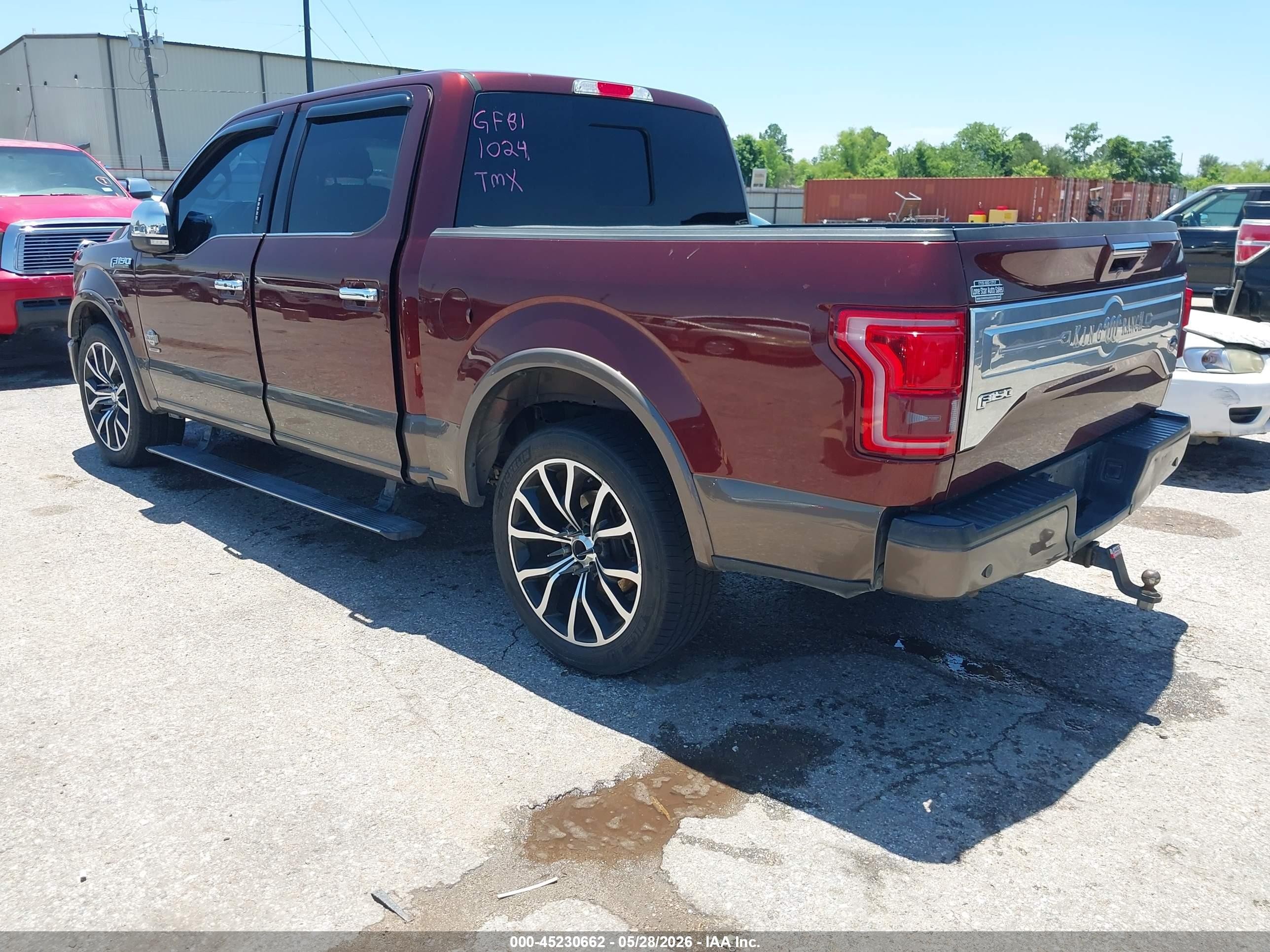 2016 Ford F-150 King Ranch Orange vin: 1FTEW1CG5GFB11024