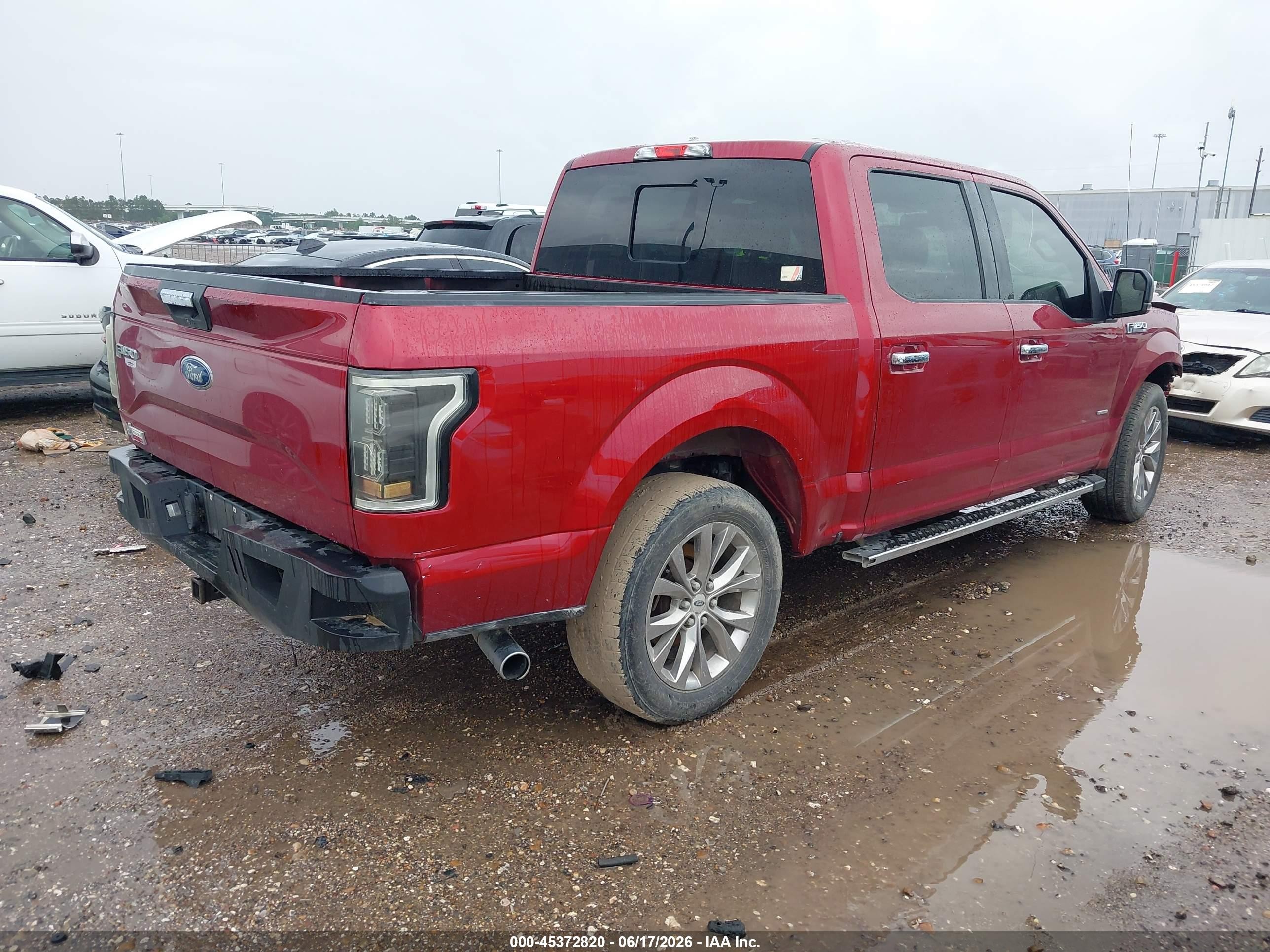 2015 Ford F-150 Xlt Red vin: 1FTEW1CG6FKE38165