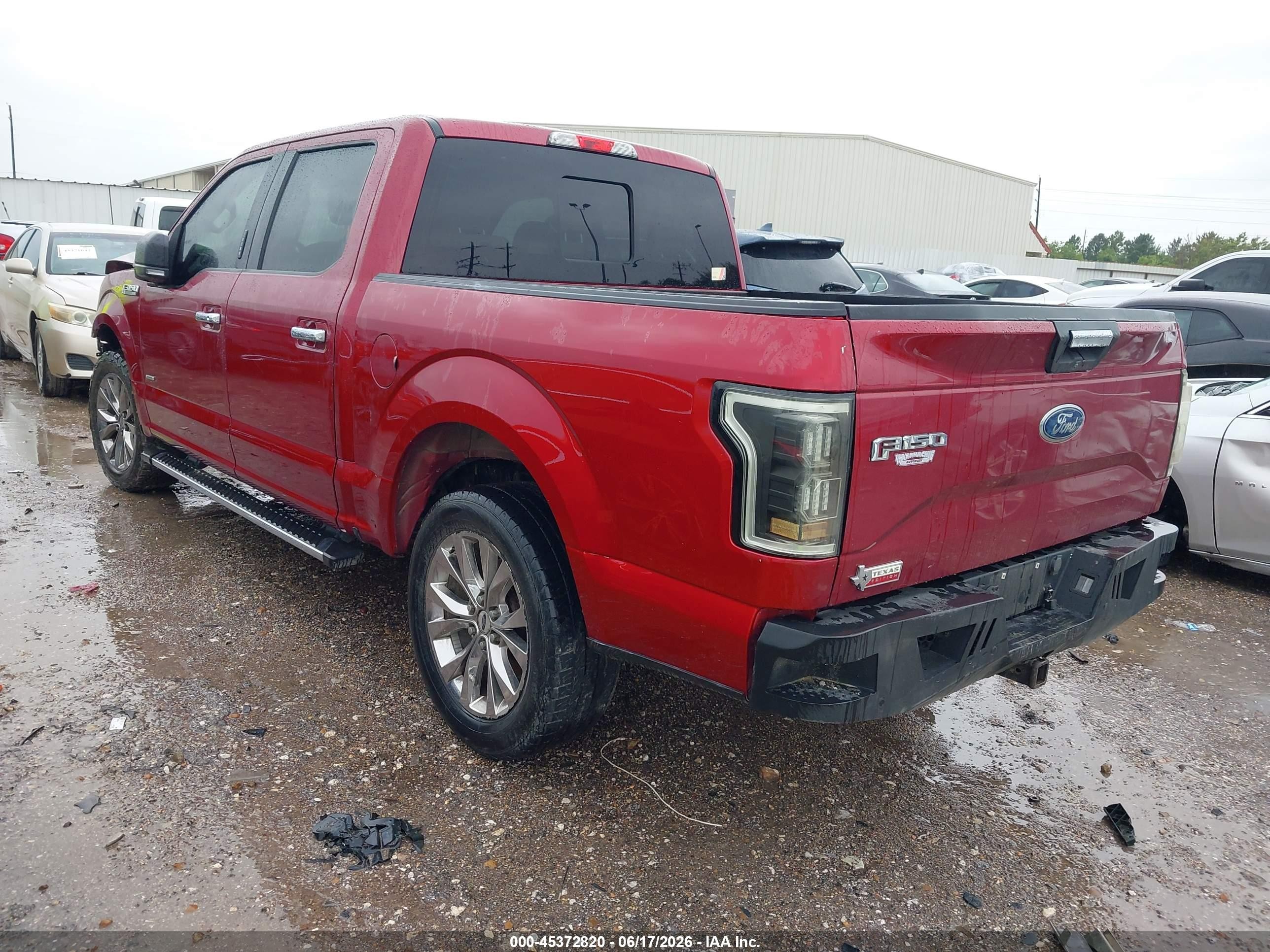 2015 Ford F-150 Xlt Red vin: 1FTEW1CG6FKE38165