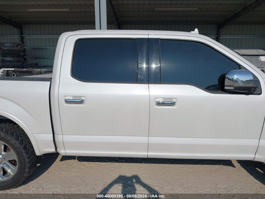 2018 Ford F-150 Lariat White vin: 1FTEW1CG6JKE84006