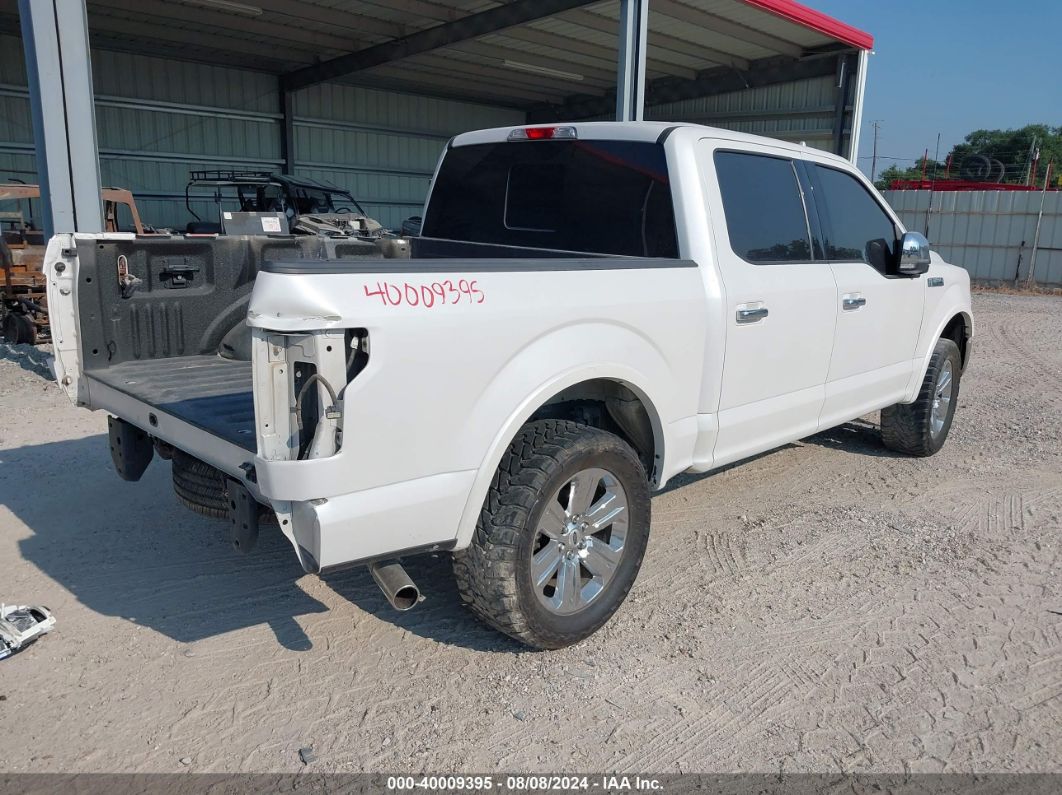 2018 Ford F-150 Lariat White vin: 1FTEW1CG6JKE84006