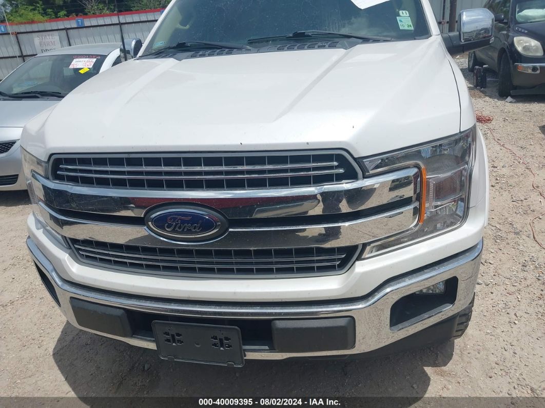 2018 Ford F-150 Lariat White vin: 1FTEW1CG6JKE84006