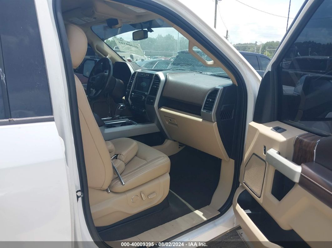 2018 Ford F-150 Lariat White vin: 1FTEW1CG6JKE84006