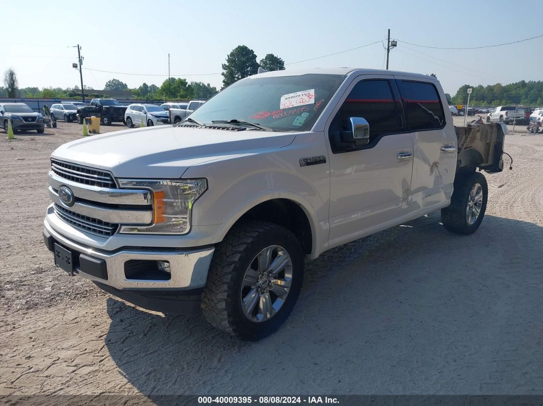 2018 Ford F-150 Lariat White vin: 1FTEW1CG6JKE84006