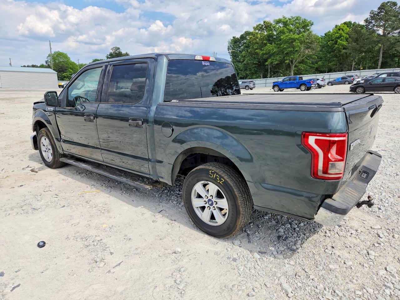 2015 Ford F150 Supercrew Green vin: 1FTEW1CG7FFA25759