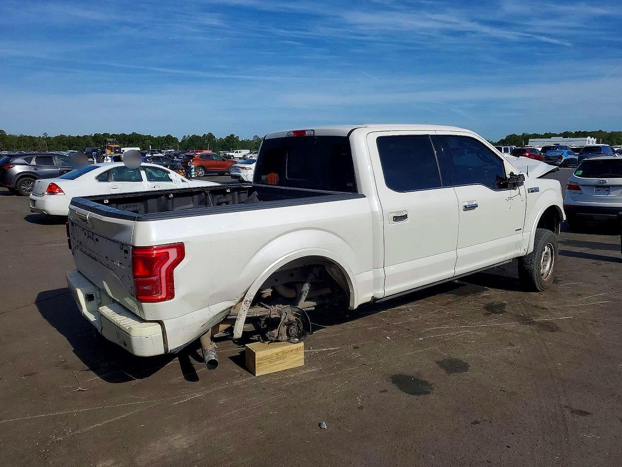 2015 Ford F150 Supercrew White vin: 1FTEW1CG7FFC47461
