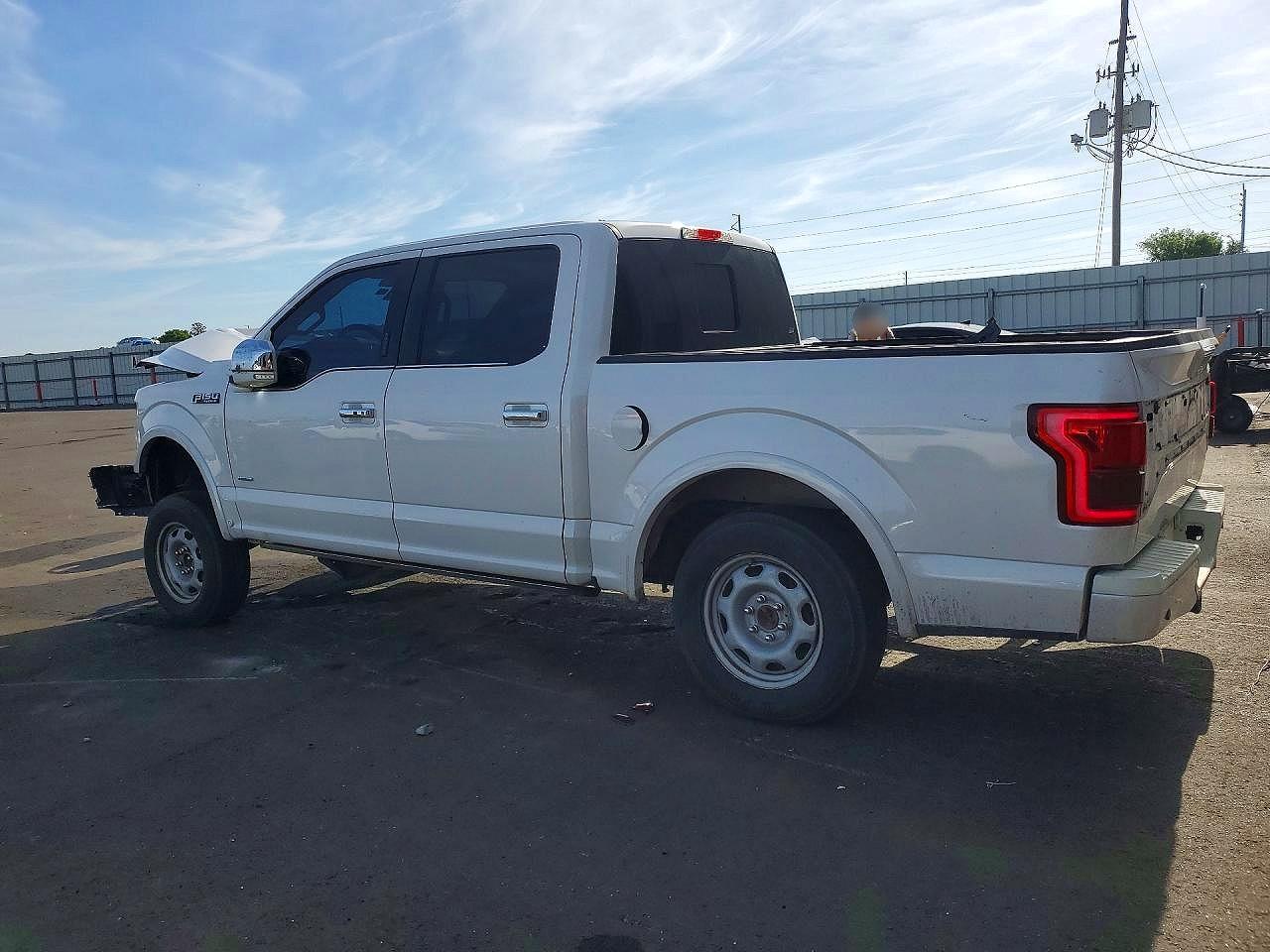 2015 Ford F150 Supercrew White vin: 1FTEW1CG7FFC47461