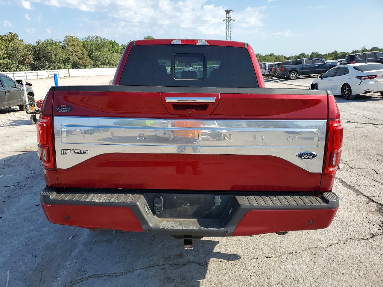 2015 Ford F150 Supercrew Red vin: 1FTEW1CG7FFC92951