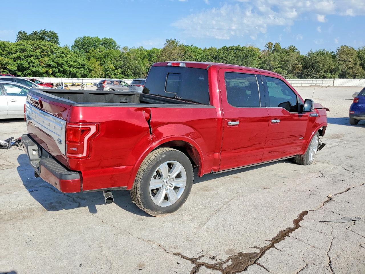 2015 Ford F150 Supercrew Red vin: 1FTEW1CG7FFC92951