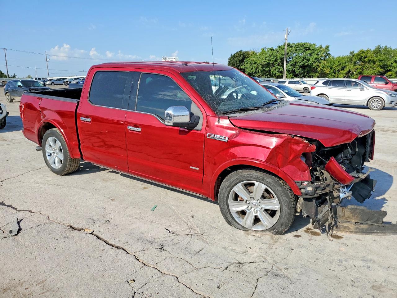 2015 Ford F150 Supercrew Red vin: 1FTEW1CG7FFC92951