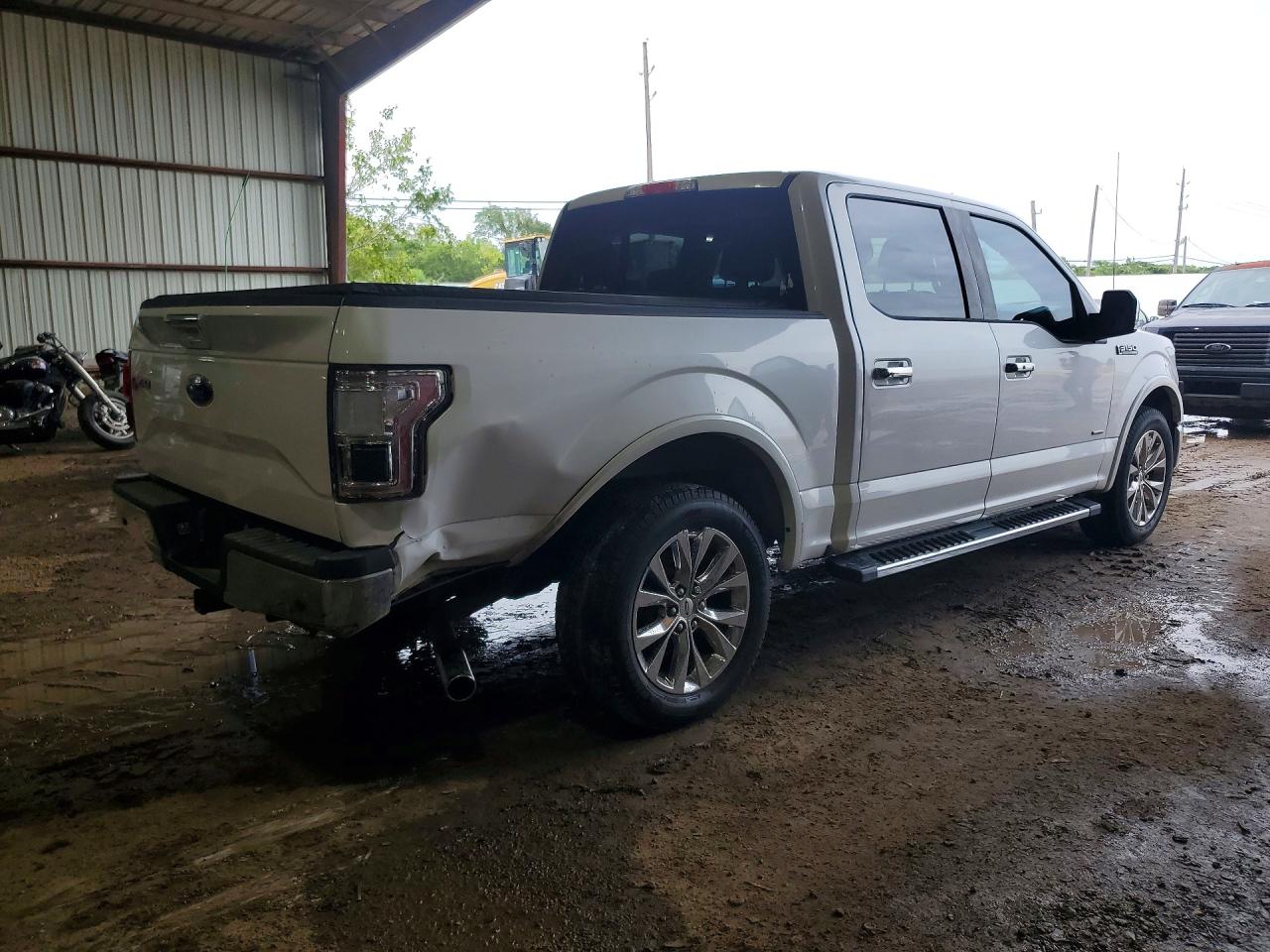 2015 Ford F150 Supercrew Белый vin: 1FTEW1CG7FKD87999