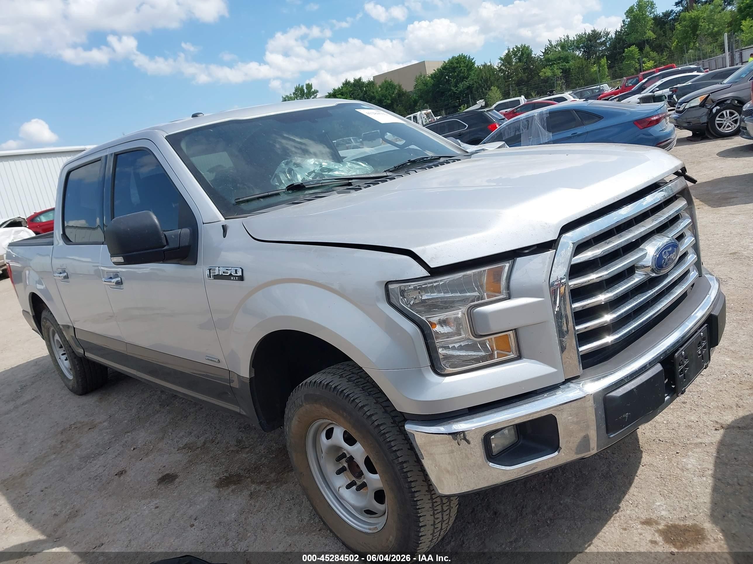 2015 Ford F-150 Xlt Silver vin: 1FTEW1CG7FKE84992
