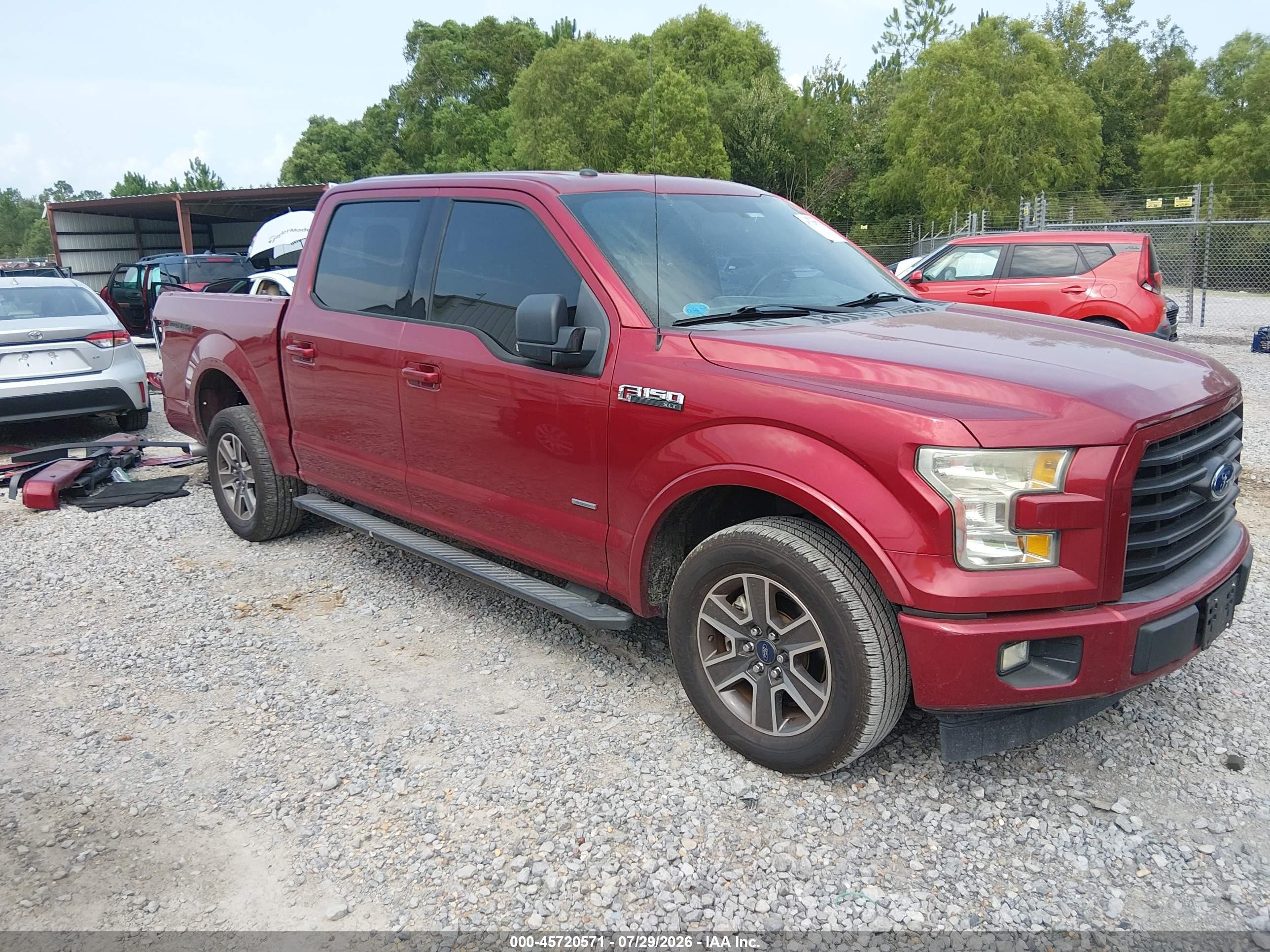 2017 Ford F-150 King Ranch/lariat/limited/platinum/xl/xlt Maroon vin: 1FTEW1CG7HFA41270