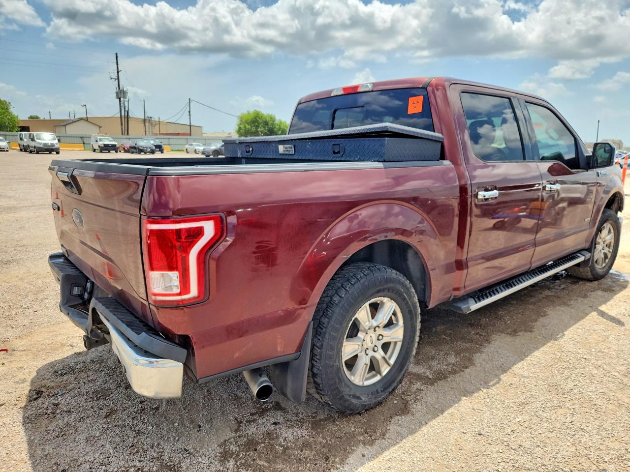 2015 Ford F150 Supercrew Burgundy vin: 1FTEW1CG8FKF15313