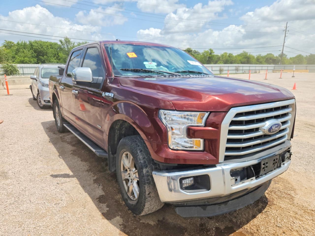 2015 Ford F150 Supercrew Burgundy vin: 1FTEW1CG8FKF15313