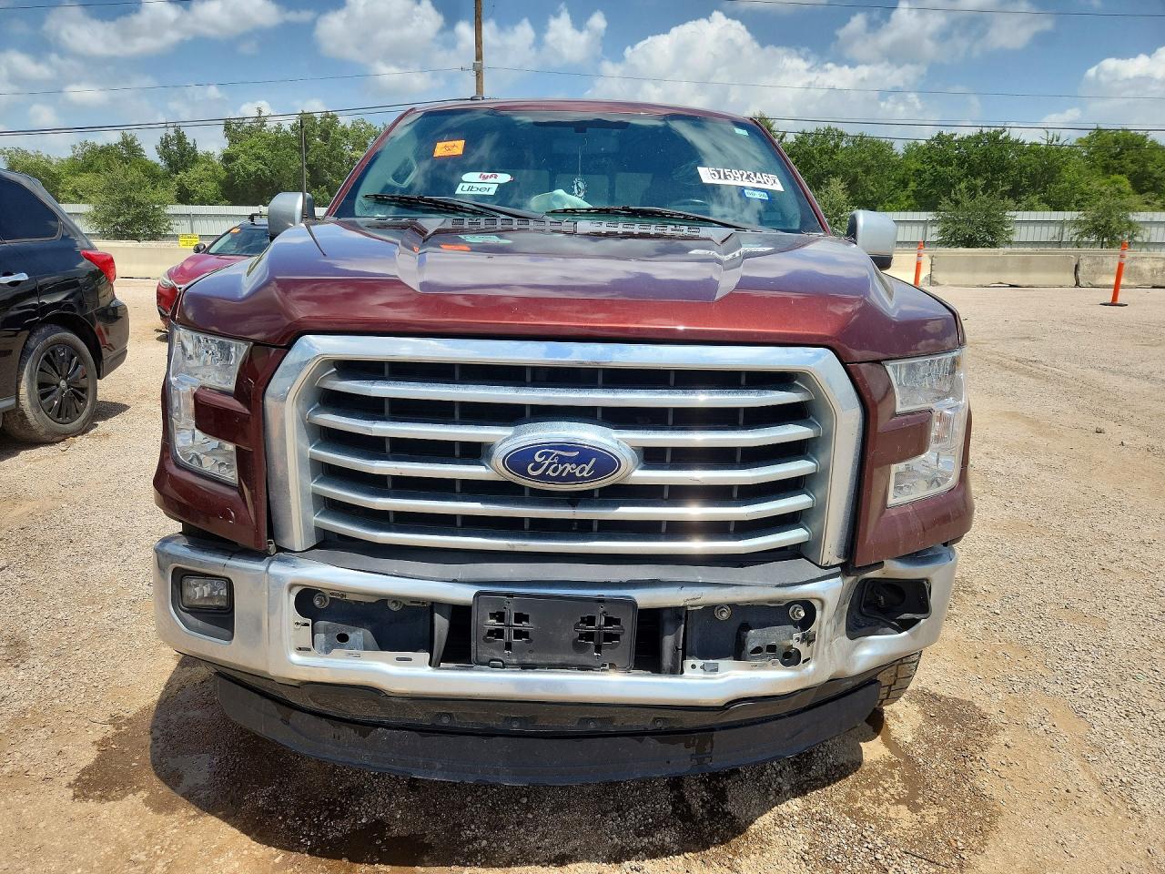 2015 Ford F150 Supercrew Burgundy vin: 1FTEW1CG8FKF15313