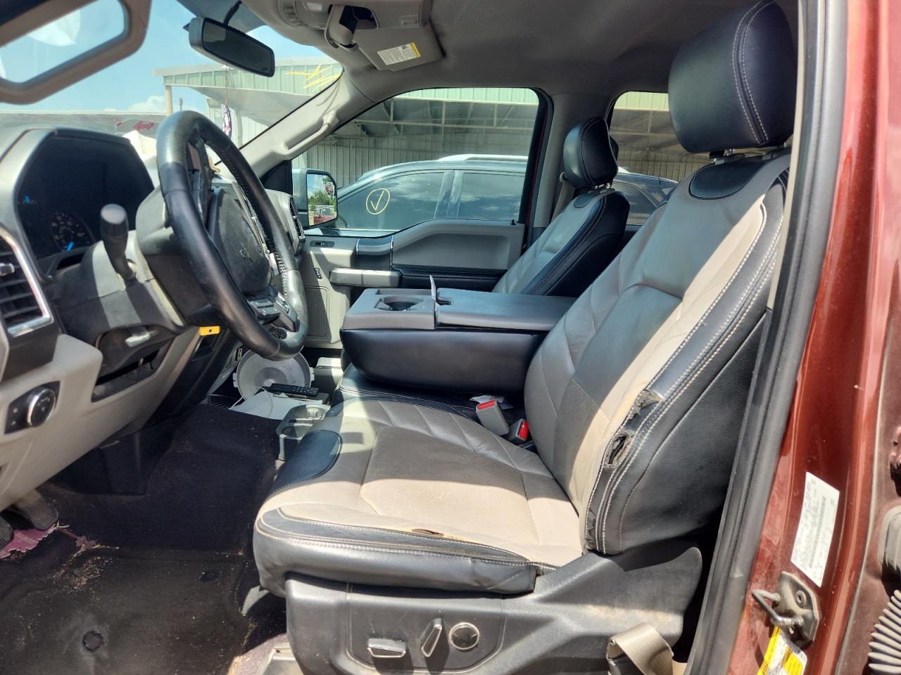 2015 Ford F150 Supercrew Burgundy vin: 1FTEW1CG8FKF15313 Damage: Left Front Seat Back, Cut, 5 To 6 Inches