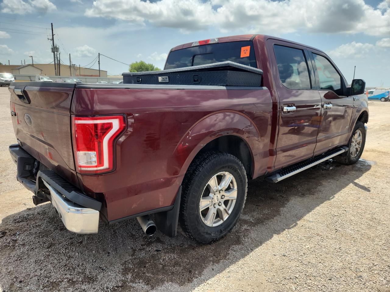 2015 Ford F150 Supercrew Burgundy vin: 1FTEW1CG8FKF15313 Damage: Right Qtr Panel, Multiple Scratches Heavy, 3
