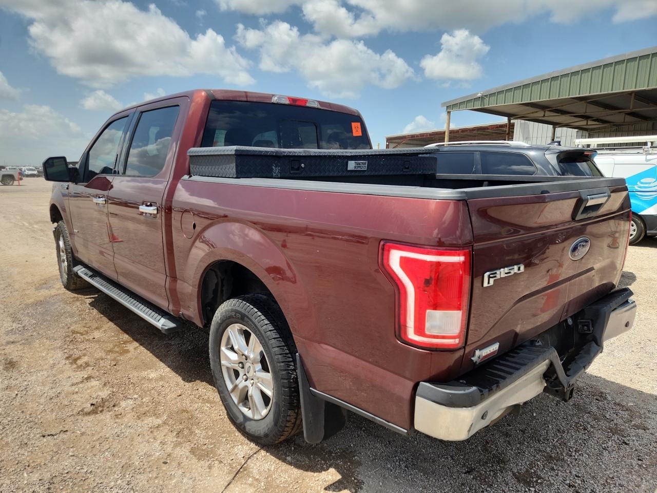 2015 Ford F150 Supercrew Burgundy vin: 1FTEW1CG8FKF15313 Damage: Aftermarket Accessory, Aftermarket, Acceptable