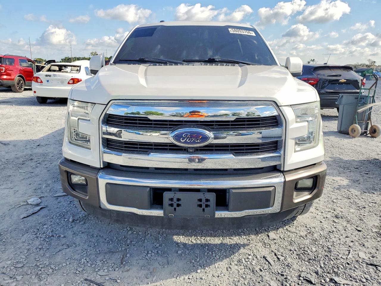 2015 Ford F150 Supercrew White vin: 1FTEW1CG9FFC47655