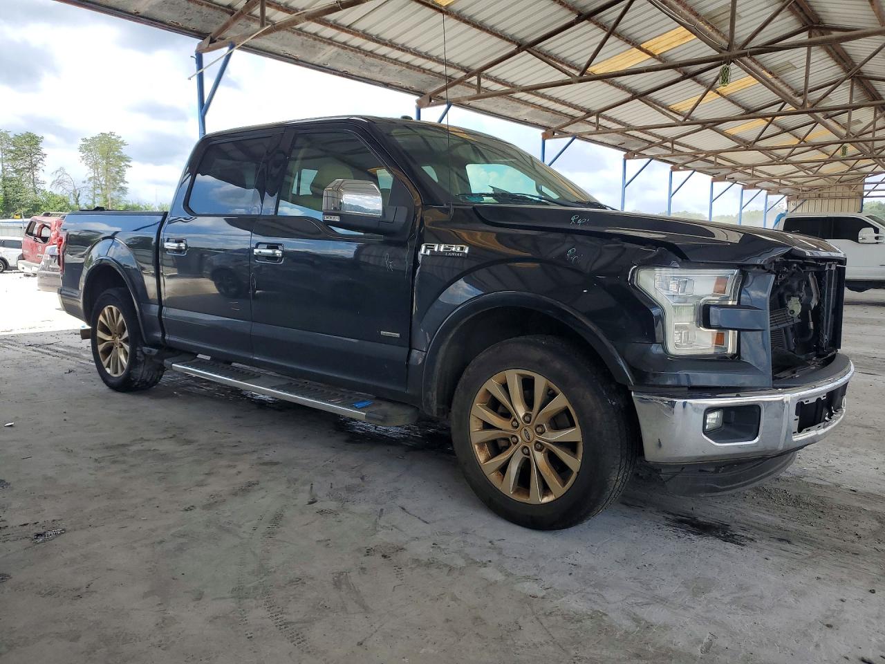 2015 Ford F150 Supercrew Black vin: 1FTEW1CGXFFB94531