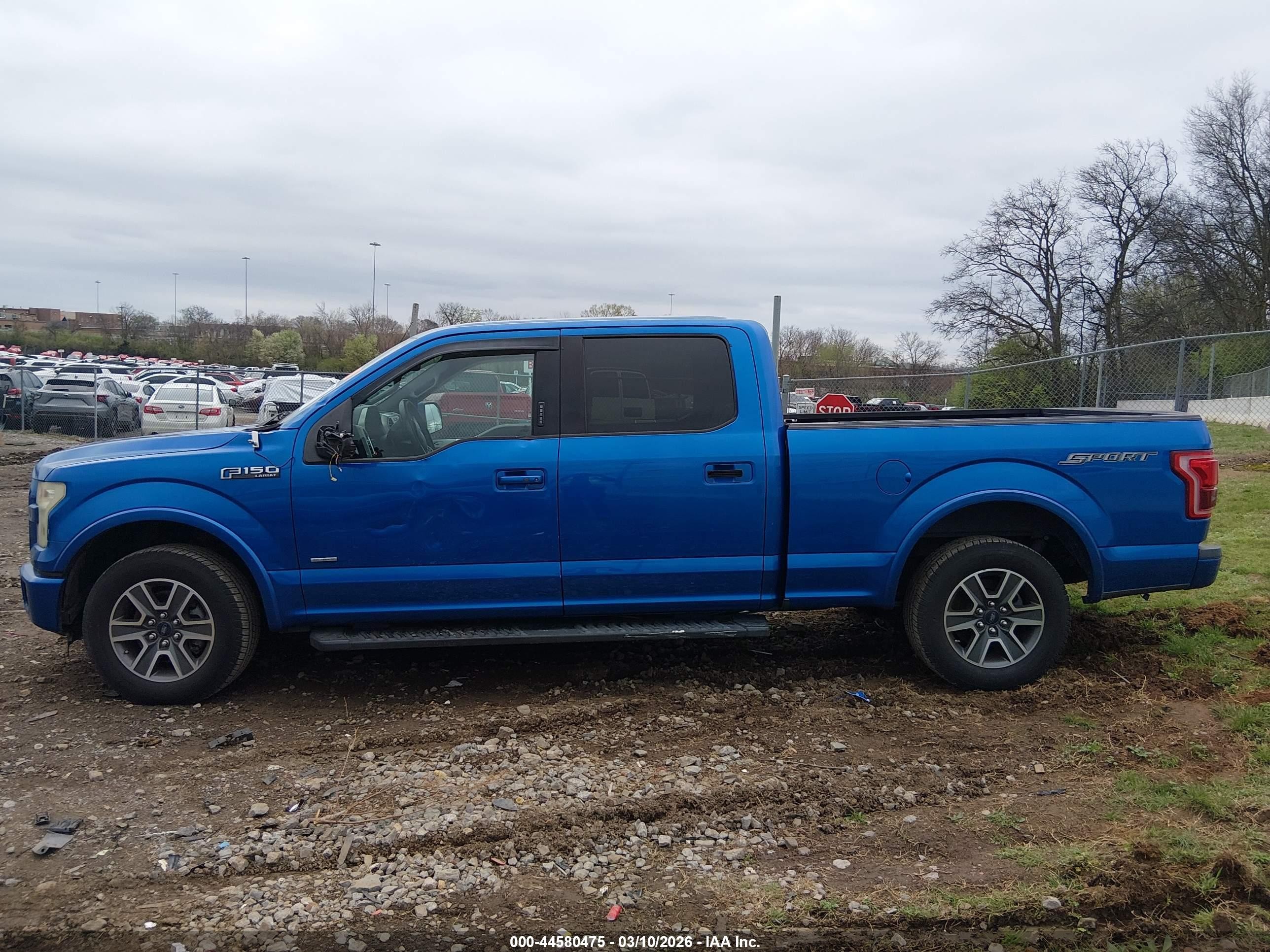 2015 Ford F-150 Lariat Blue vin: 1FTEW1CGXFKE88521