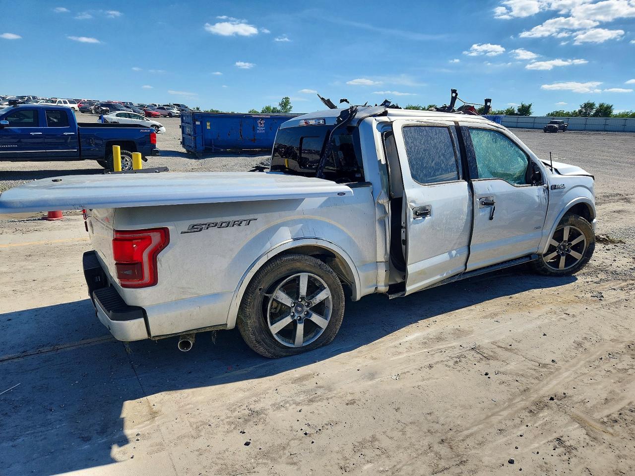 2017 Ford F150 Supercrew Silver vin: 1FTEW1CGXHKC94414