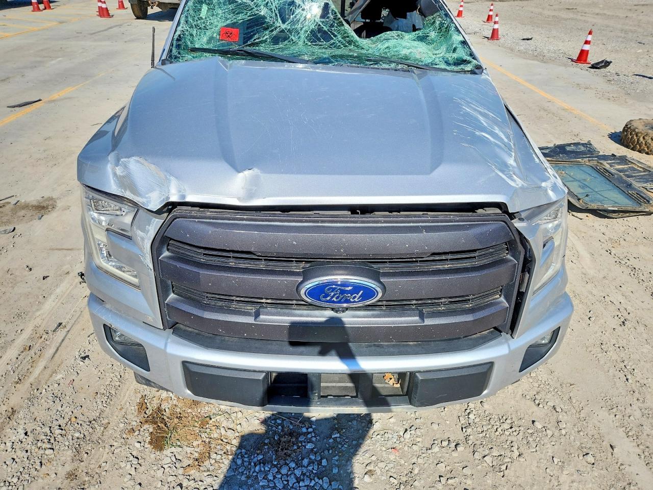 2017 Ford F150 Supercrew Silver vin: 1FTEW1CGXHKC94414