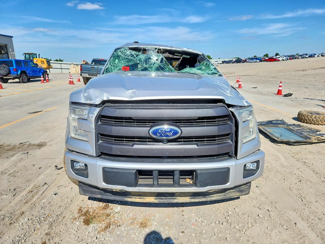 2017 Ford F150 Supercrew Silver vin: 1FTEW1CGXHKC94414