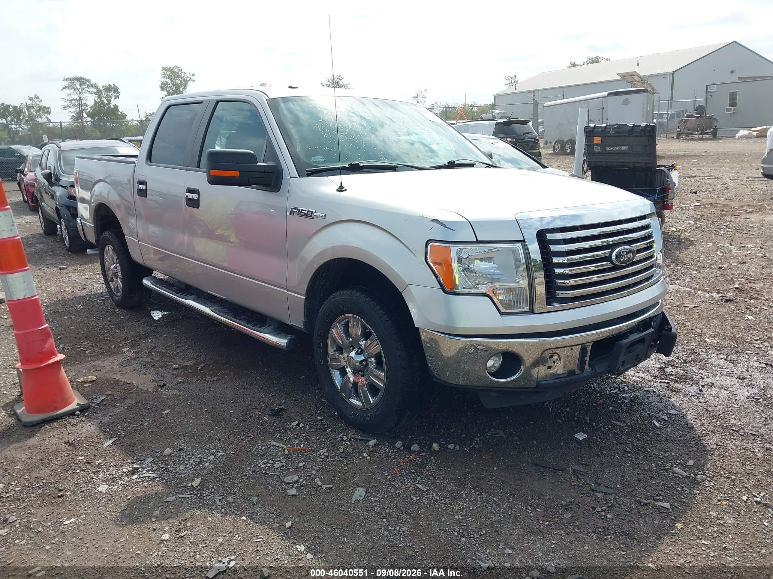 2012 Ford F-150 Xlt Silver vin: 1FTEW1CM0CKD42601