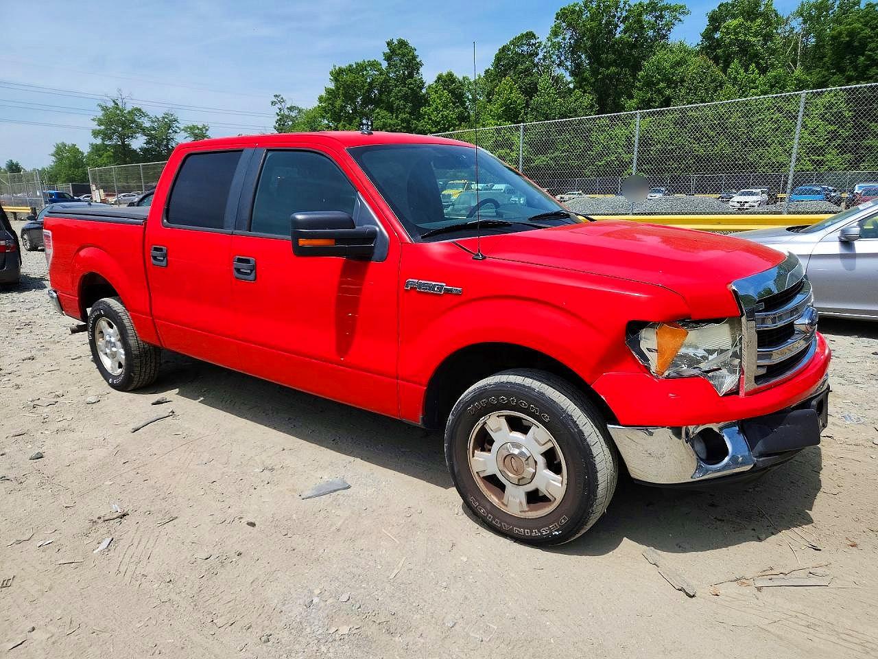 2013 Ford F150 Supercrew Red vin: 1FTEW1CM0DFB27679