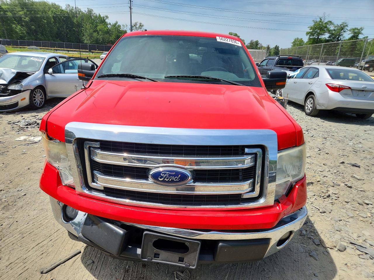 2013 Ford F150 Supercrew Red vin: 1FTEW1CM0DFB27679